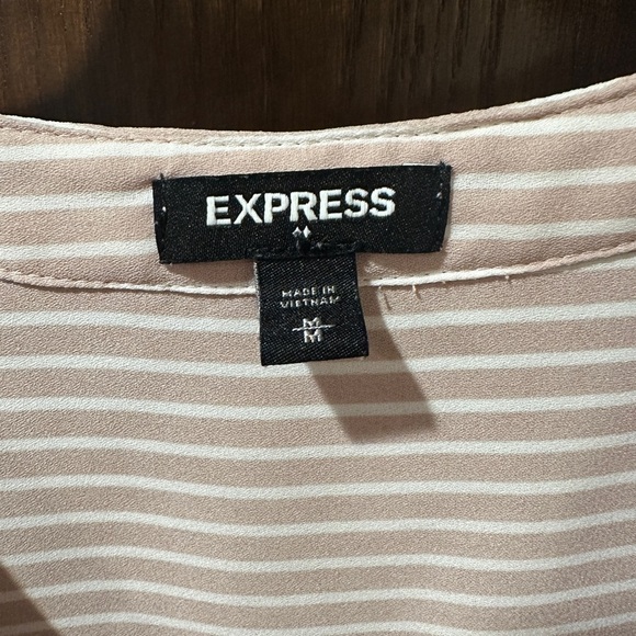 Women’s express pink and white striped blouse - Picture 3 of 5